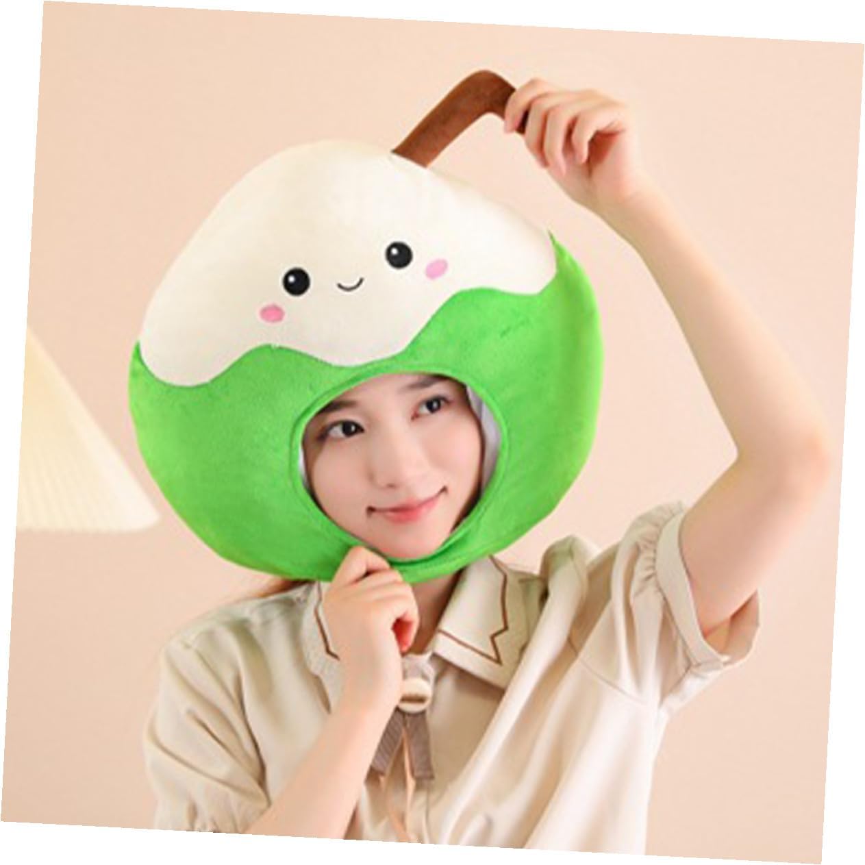 Plush Cartoon Cosplay Cap Carnival Headwear for Adults, Soft Stuffed Animal Hat Photo Prop for Party Supplies and Stage Performance