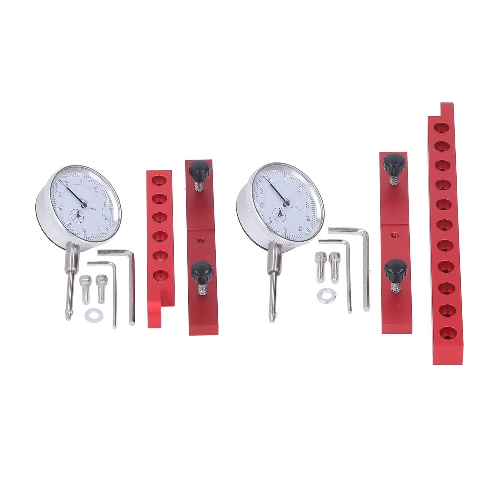 Measuring Tool Saw Gauge Table Saw Dial Indicator Wide Application 0.01in to 1in Strong Applicability for Woodworking High Resolution(Orange)