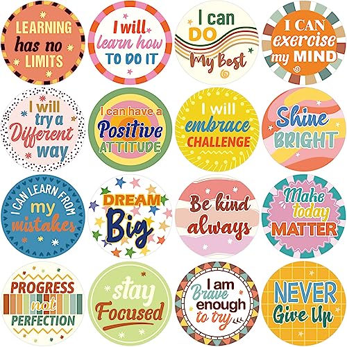 600PCS Growth Mindset Stickers Positive Sayings Inspiring Encouraging...