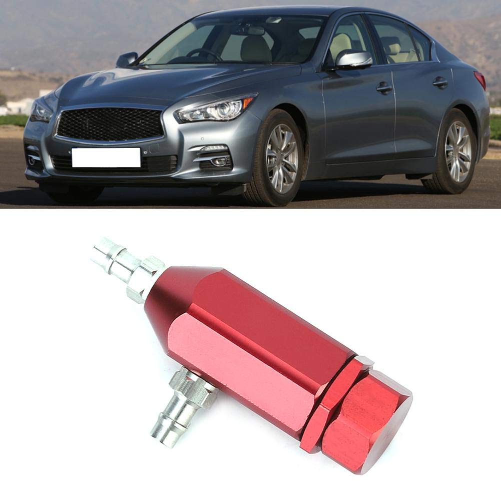 Controller Turbo Boost, Qii lu Regolatore per turbocompressore per auto, Regolatore boost PSI universale 1-30psi a ciclo chiuso regolabile manualmente(Rosso)