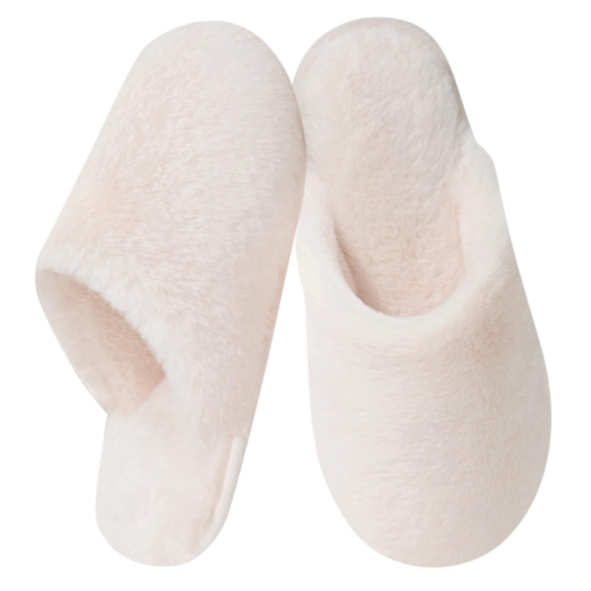 Donpapa Hausschuhe Damen Herren Flauschige Winter Warme Pantoffeln Plüsch Kunstfell und Memory Foam Bequeme Rutschfeste Slippers