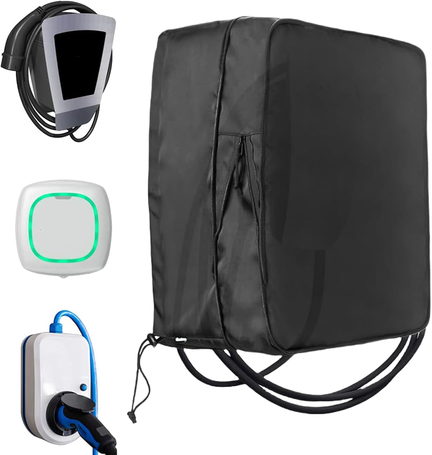 Cubierta para estación de carga de vehículos eléctricos – Funda protectora para cargador EV | Bolsa UV para campus al aire libre, edificios residenciales, estacionamiento en casa