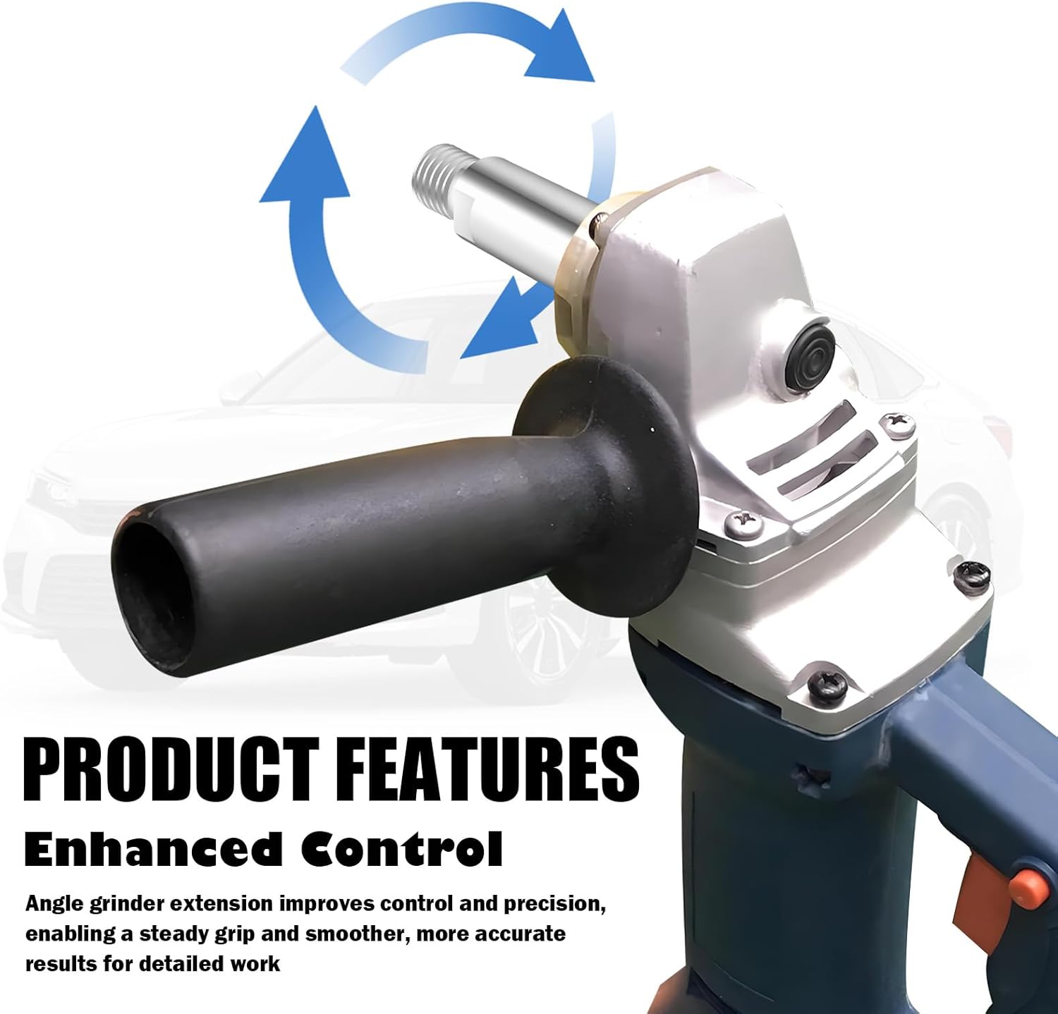 5/8"-11 Thread Angle Grinder Extension Shaft,Angle Grinder Attachments for Extending Connection of Angles Grinders & Buffer cPads,Angles Grinders Extension Rod for Car Polisher