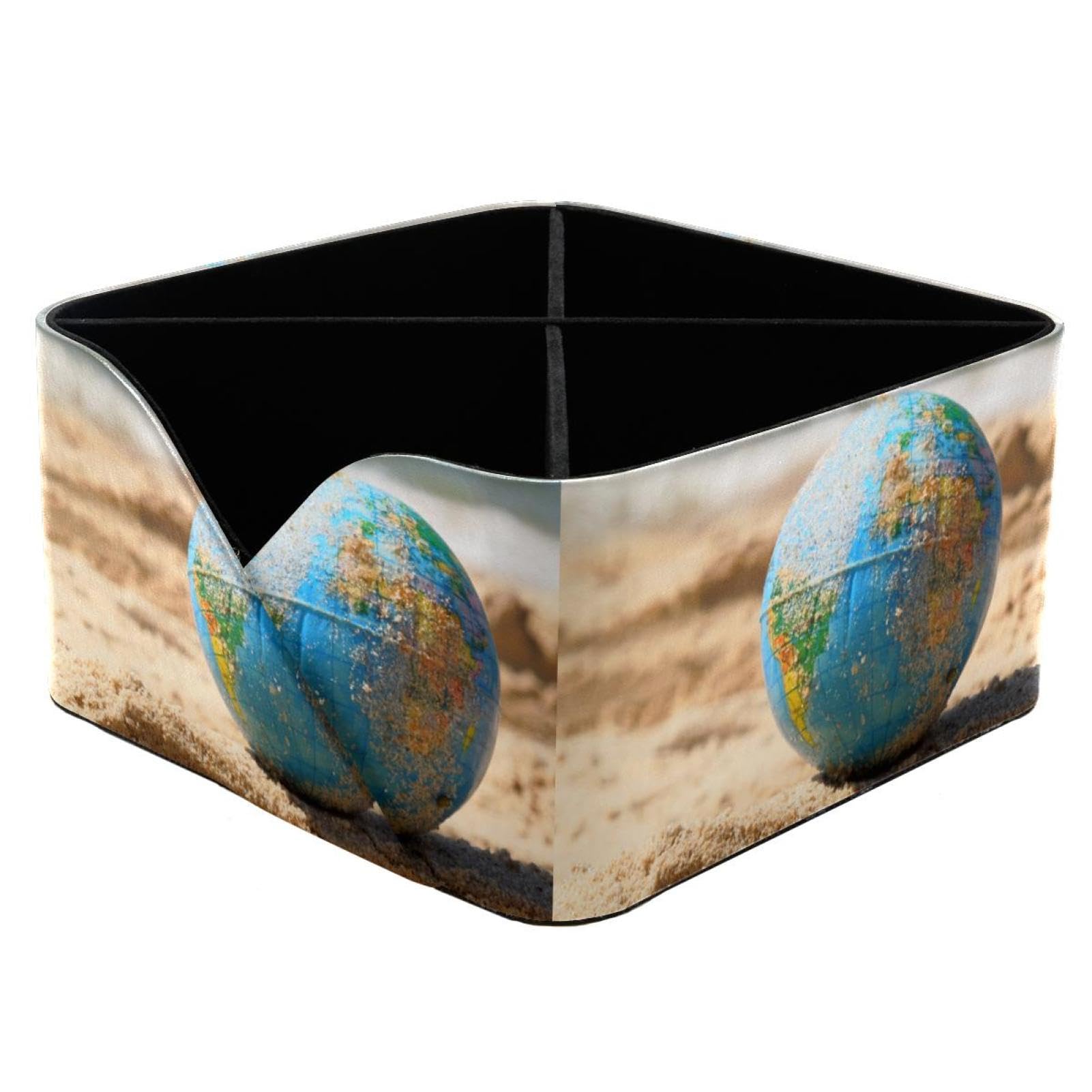 Organiseur de bureau haut de gamme Globe on the Beach à 4 compartiments