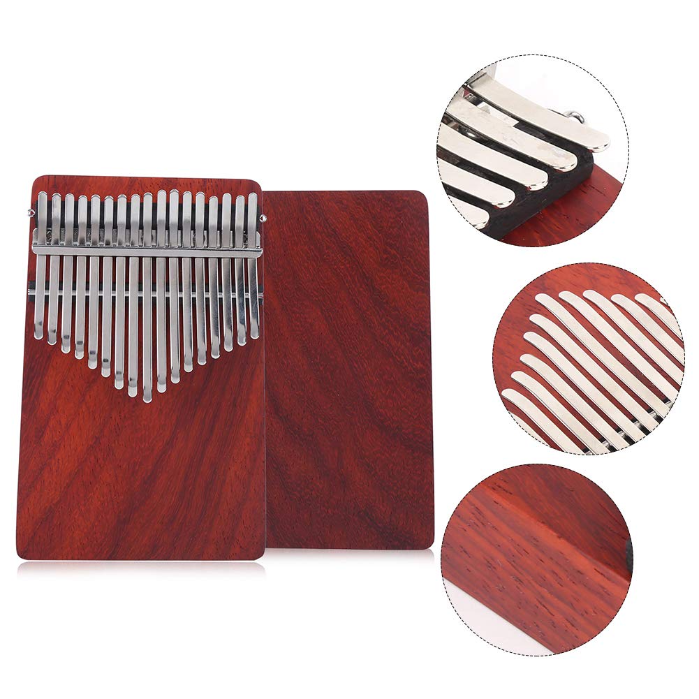 Kalimba Thumb Piano 17-klawiszowy Przenośny Drewniany Instrument Palcowy dla Początkujących z Narzędziami i Akcesoriami K17A