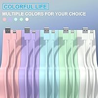 Vista 4 de iGENJUN 5Pack iPhone Charger [MFi Certified], Dual Port USB Wall Charger Block Adapter with 6FT Lightning Cable Fast Charging Data Sync Cords for