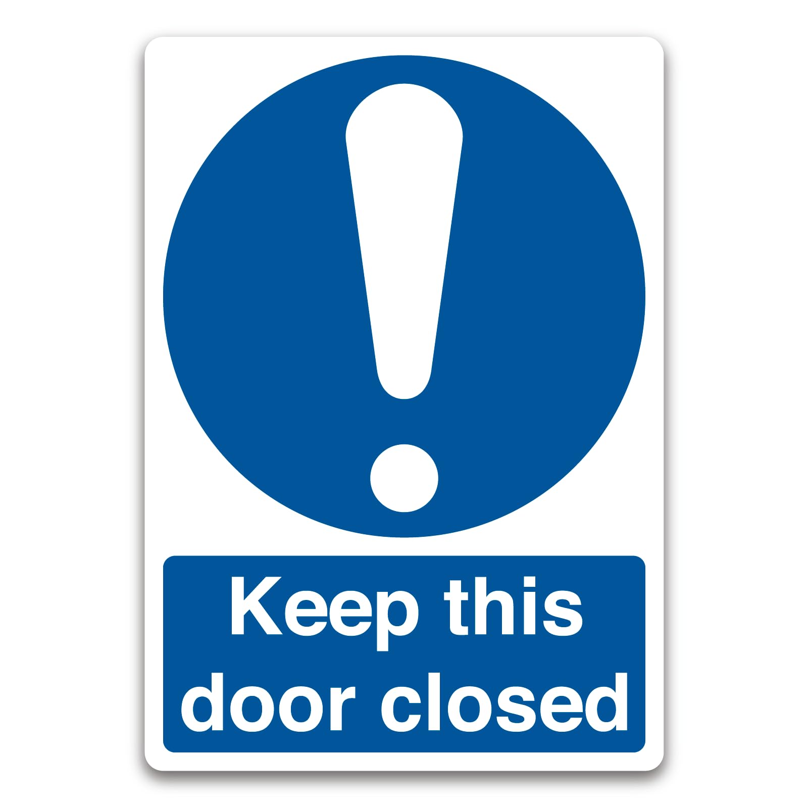 Keep this door closed sign Mandatory Metal Tin Sign 8 x 12 inch for Industrial & Commercial