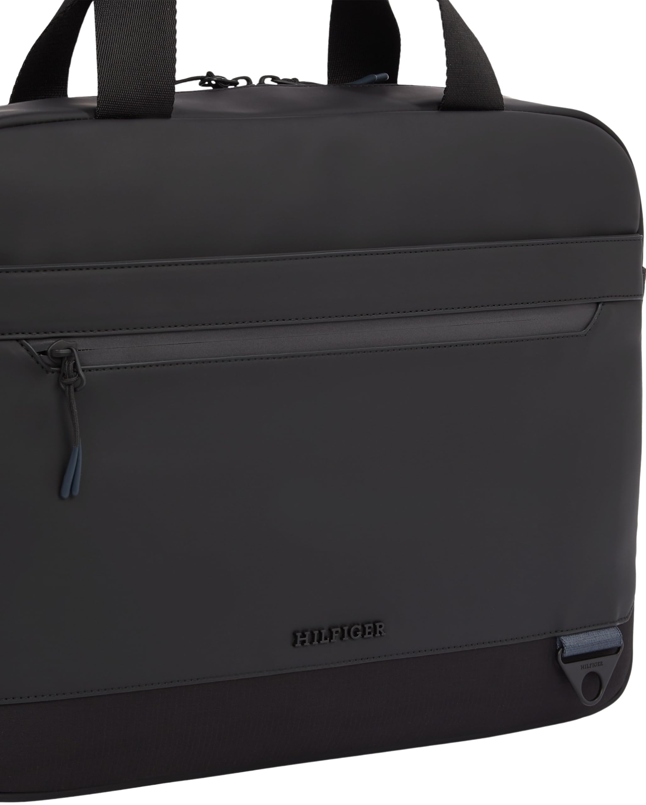 Tommy Hilfiger Sac pour Ordinateur Portable Homme Seasonal Bandoulière Amovible, Noir (Black), Taille Unique