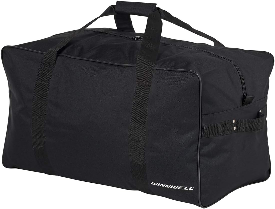 Winnwell Basic Carry Hockey Bag - Large Heavy Duty Sports Equipment Storage Bag - Multiple Sizes Bag For Hockey Player Gear