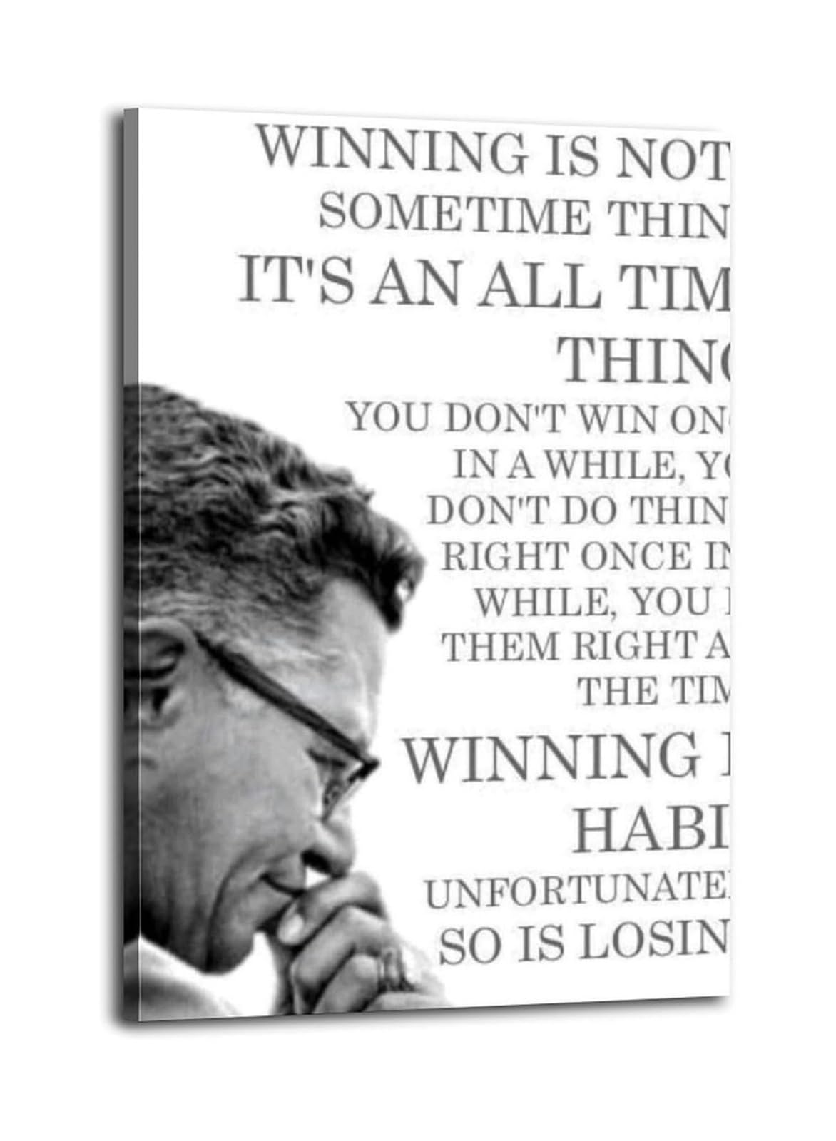 MDBJTCYZN Leadership & Teamwork Motivational Poster, Inspirational Coach Quote Wall-Art for Sports Team, Office, School Locker Room(Unframed,16X24inch(40X60cm))