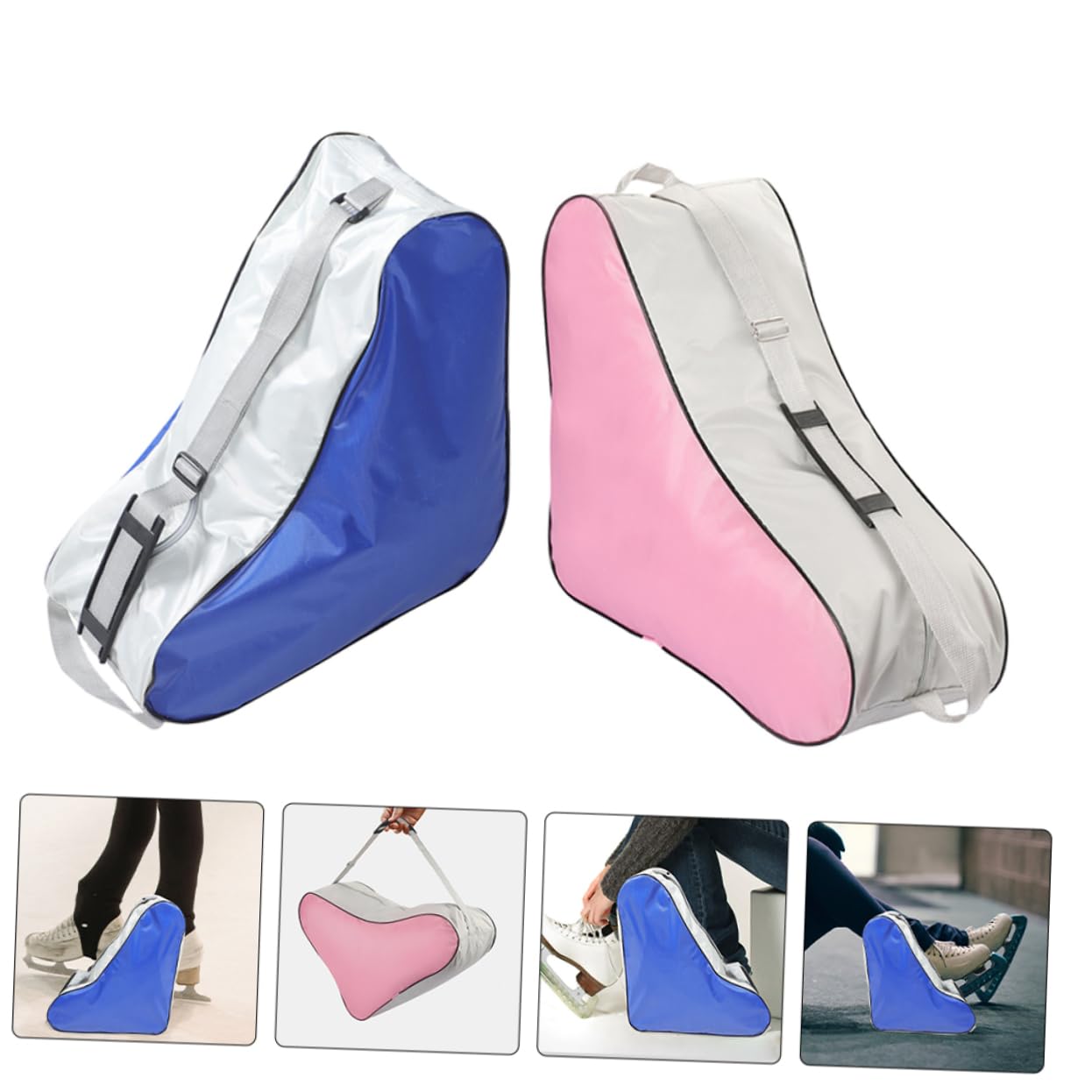 Abaodam 2pezzi Borsa Per Pattini Da Ghiaccio Borsa Per Riporre Pattini Per Pattinaggio Artistico Per Attività Sportive Fitness