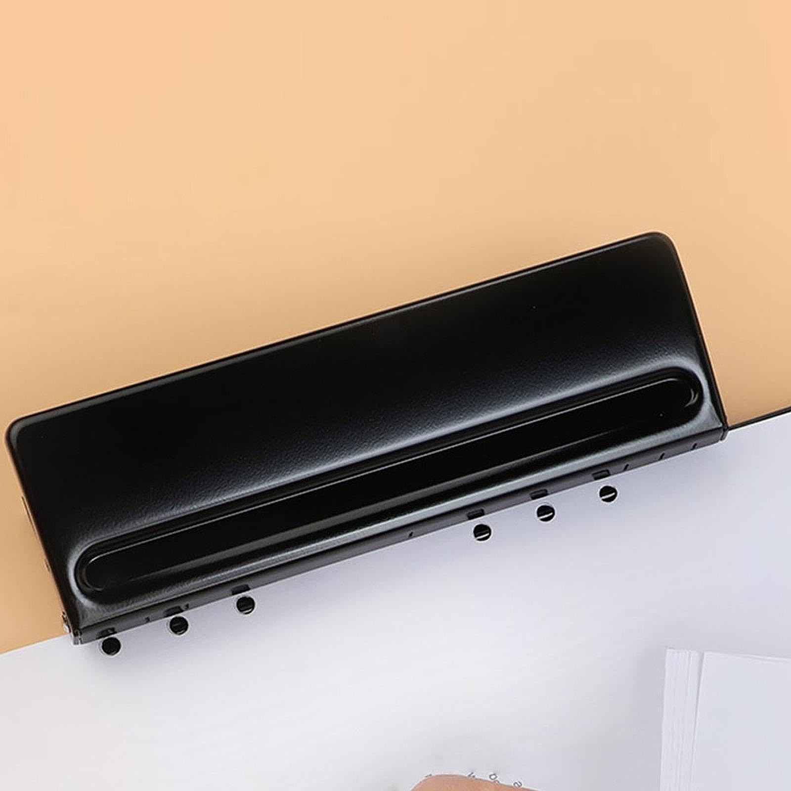 Perforatrice a 6 fori, distanza regolabile, facile da usare, portatile, comoda, for carta, for la scuola, la scuola, la casa