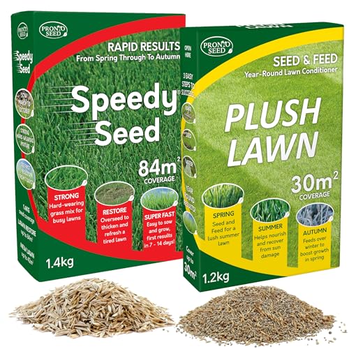 Pronto Seed Revive Lawn Bundle 2.6kg - 1.2kg Plush & 1.4kg Grass Seed