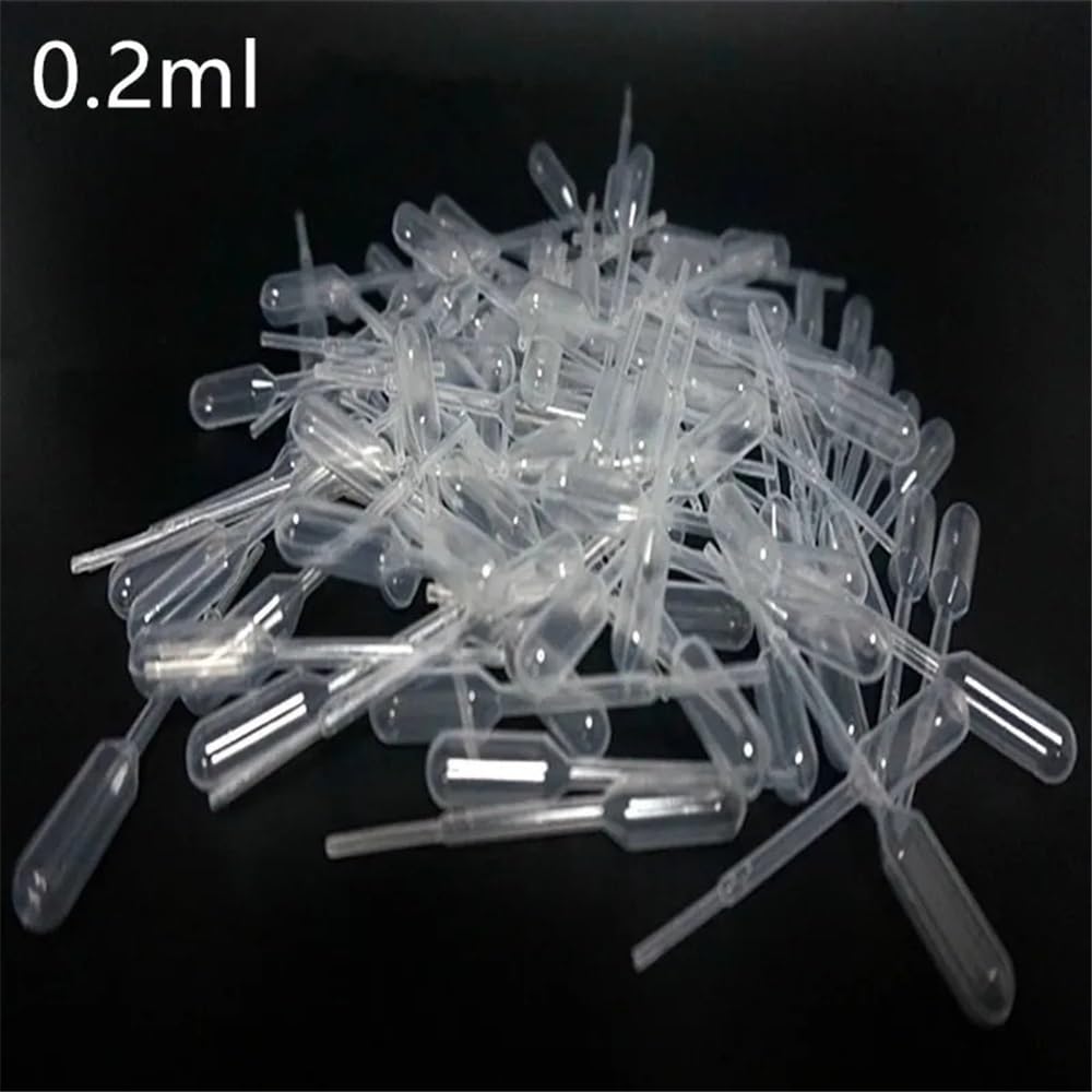 500 stücke/1000 stücke/2000 stücke 0,2 ml 0,5 ml Transfer Pipetten Kunststoff Pasteur Pipette Dropper Material(0.2ml 2000pcs)
