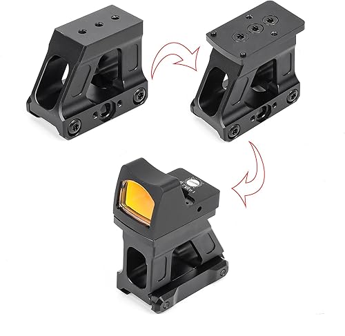 Miniatura 2 de Picatinny Riser Mount Optics Scope Riser Mount Kit, 1.69" Red Dot Riser Mount for RMR Red Dot Sight, Fit for 20mm Picatinny Rail