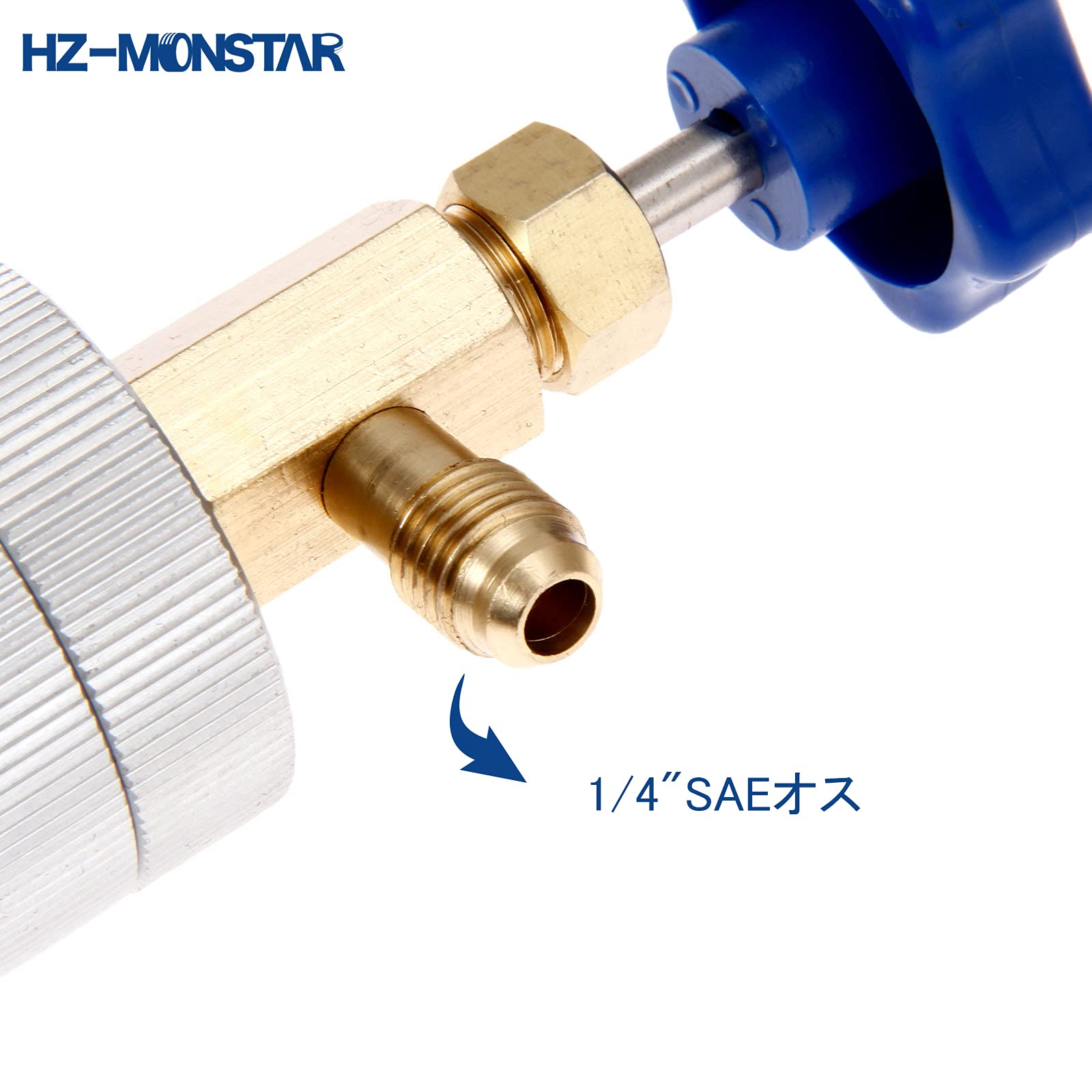 Amazon | HZ-MON-STAR R12 オイルインジェクター UV06BLUE-14 1/4SAE