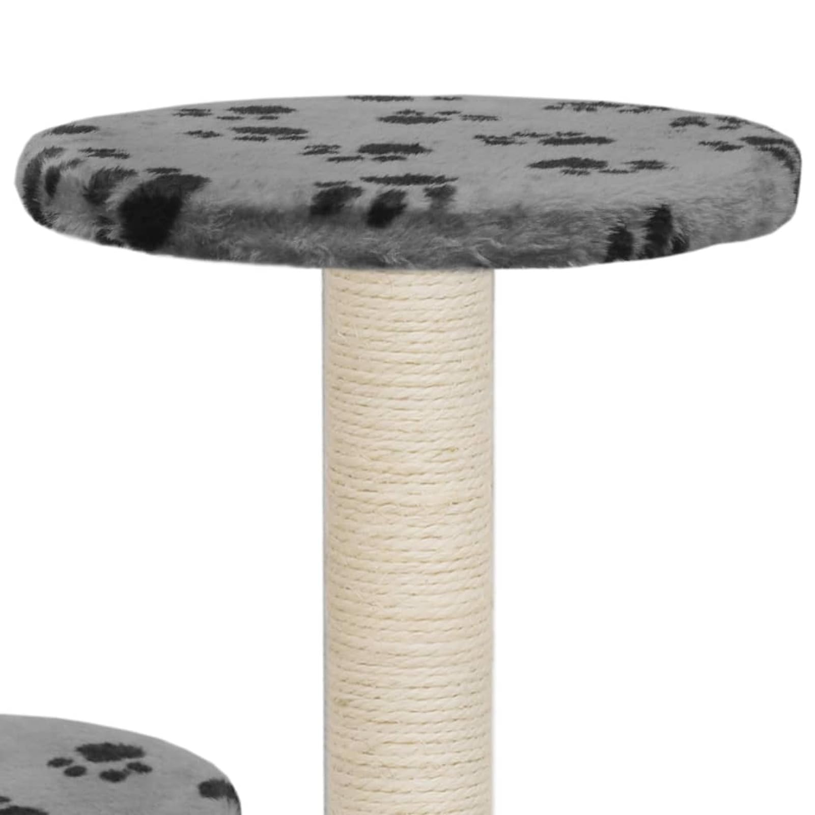 ShGaxin Skrobaczka dla kota z sizalowym słupkiem, drzewem dla kotów, akcesoria dla kotów, rozrusznik dla kotów, drapak dla kotów, 60 cm, szary