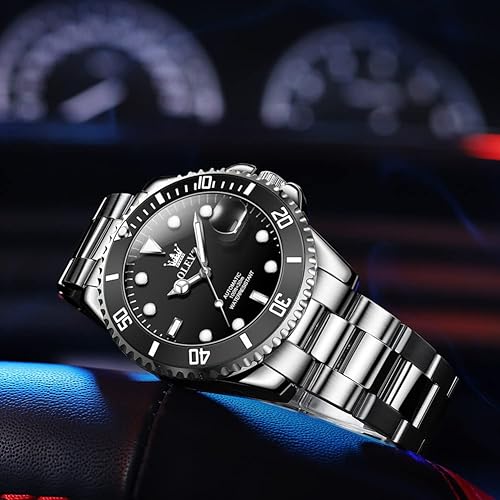 Miniatura 8 de OLEVS Watch for Men Waterproof Automatic Mechanical Stringing Hollow Out Men's Watches