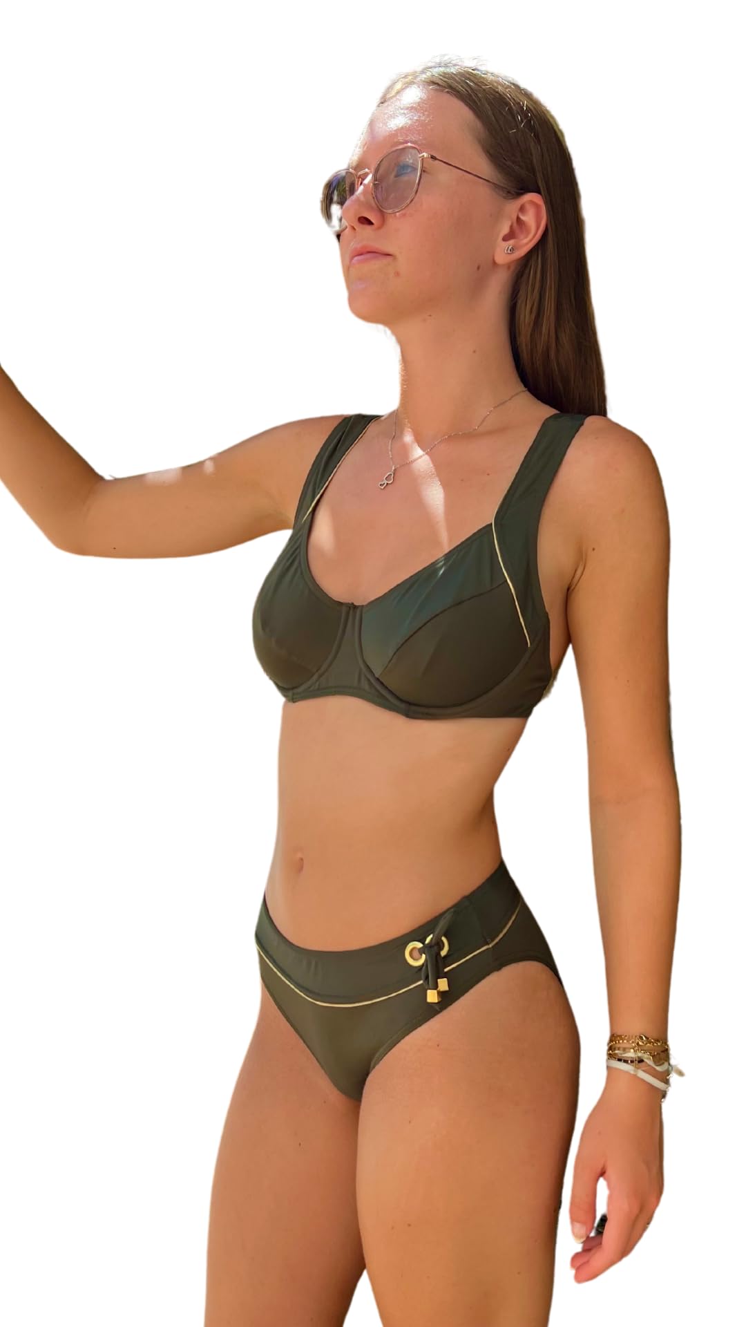 Haute pression Ya263 Costume a Due Pezzi, Multicolore, 46 Donna