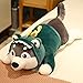 Cuscino lungo Husky che cambia volto Simpatico peluche per bambola Erha Verde 60 cm