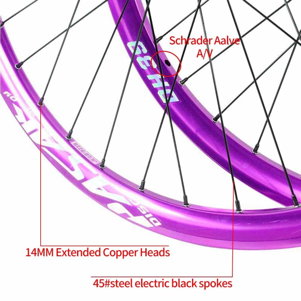 Juego De Ruedas MTB De Freno De Disco 26" 27,5" 29" Llantas Delanteras Y Traseras De Bici De Montaña XC/DH, Eje Pasante Boost De 15x110/12x148mm, 7-12 Velocidades