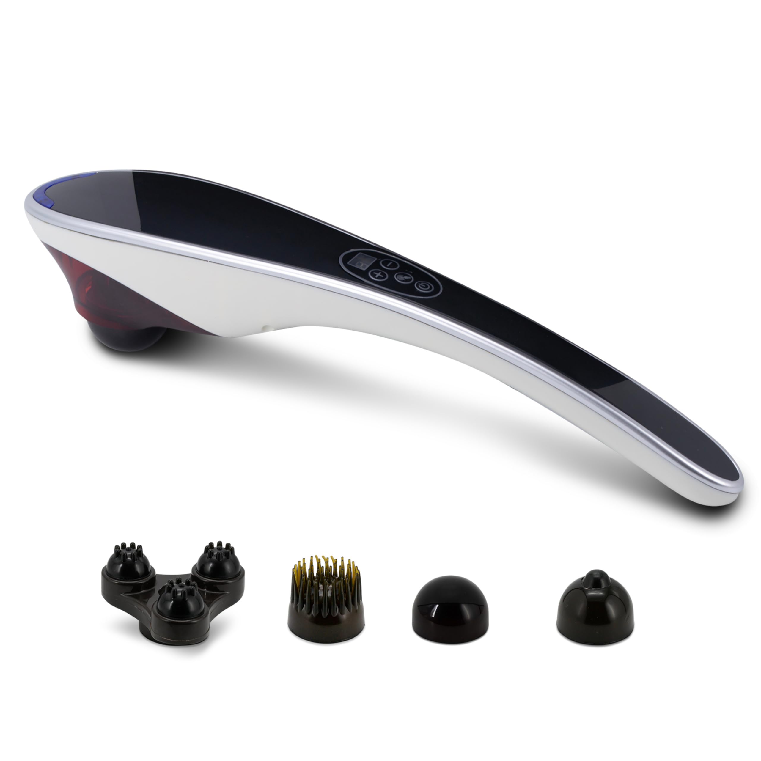 Rechargeable Handheld Back & Neck Massager for Pain Relief Deep Tissue - Electric Double Head - Electric Percussion Body Massage for Shoulder, Leg, Muscles, Neck & Foot Massager - Full Body Massagers