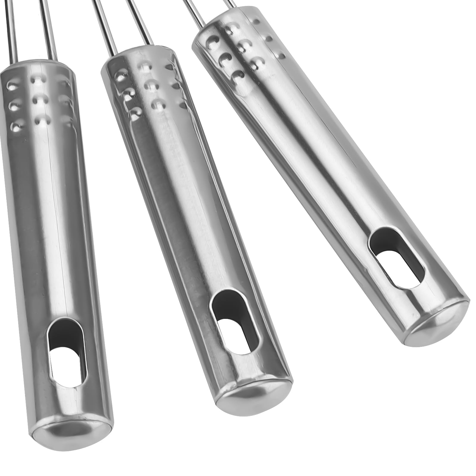 3 cucchiai per ragnatela in acciaio inox, 12 cm, 13 cm, 15 cm, filtro per ragni in acciaio inox, con manico, scolapasta per cucinare, pentole calde, arrosti, colino per pasta