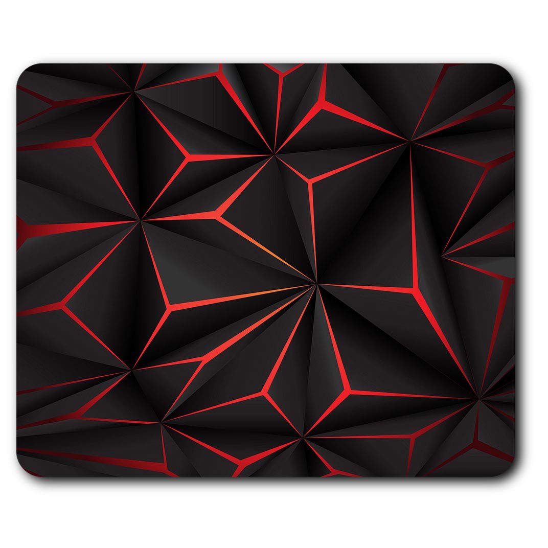 Destination Vinyl LtdBlack & Red Futuristic Mouse Mat Pad Computer PC Laptop Gaming Office Home Desk Accessory Gadget 12953