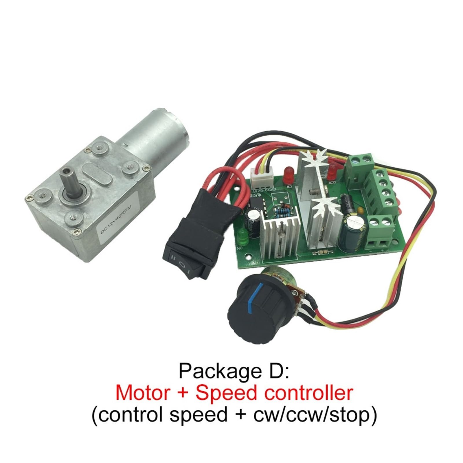 Worm Gear Electronic Starter Reducer DC High Torque Electronic Starter Metal Gear Self Lock Package J 12V 66rpm