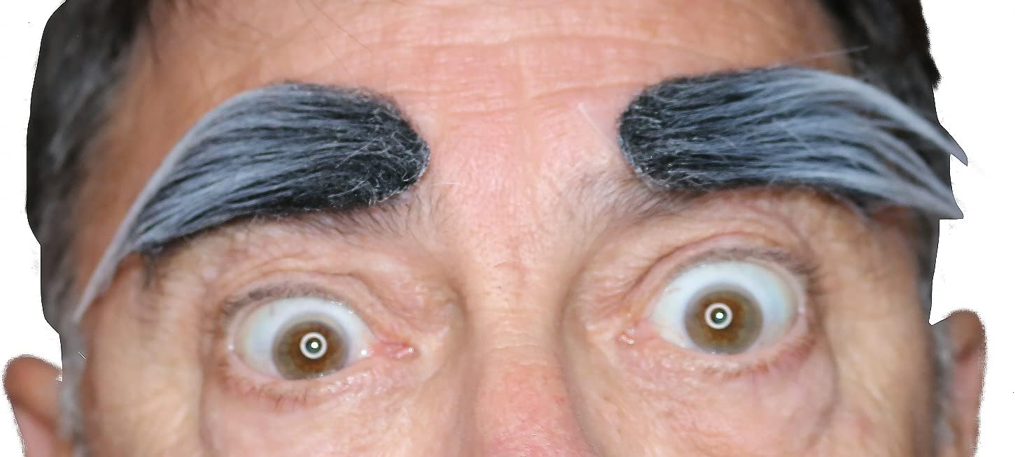 False Costume Eyebrows Self-Adhesive 3M Tape Realistic Looking Novelty Eye Brows