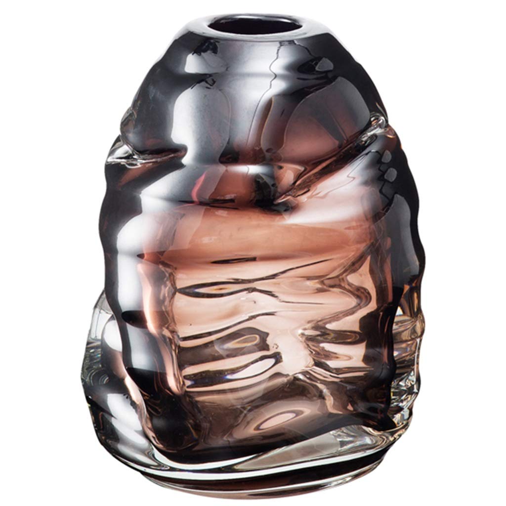 Vase décor lumineux pour bouquet artificiel sur buffet moderne