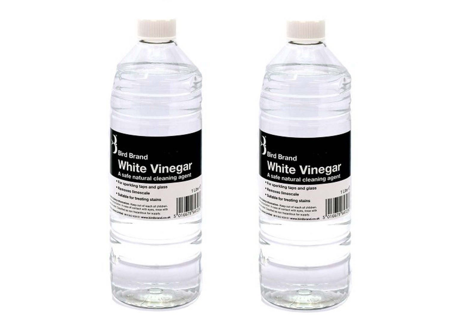 2 x Bird Brand Natural White Vinegar - 1 Litre