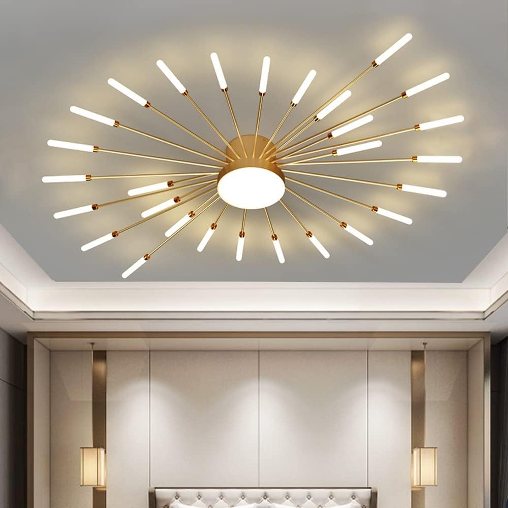 Liudefa 42 Inch LED Ceiling Light Fixture,28 Lights Modern Ceiling