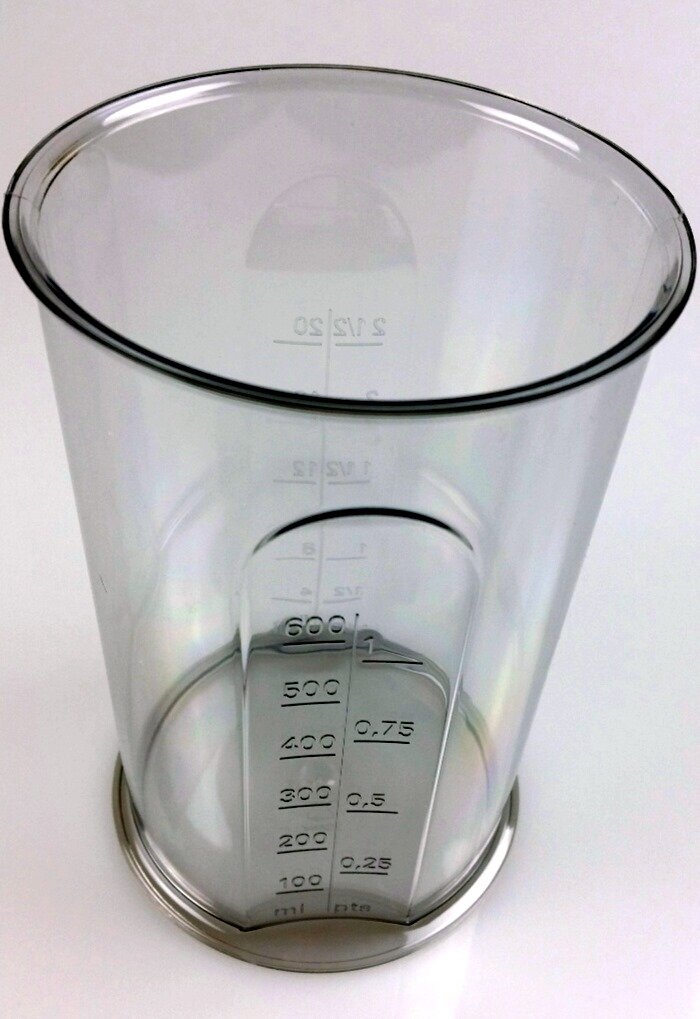 Verre doseur – Mix Gobelet 600 ml spécialement conçu pour mixeur plongeant pürrieren Mixer
