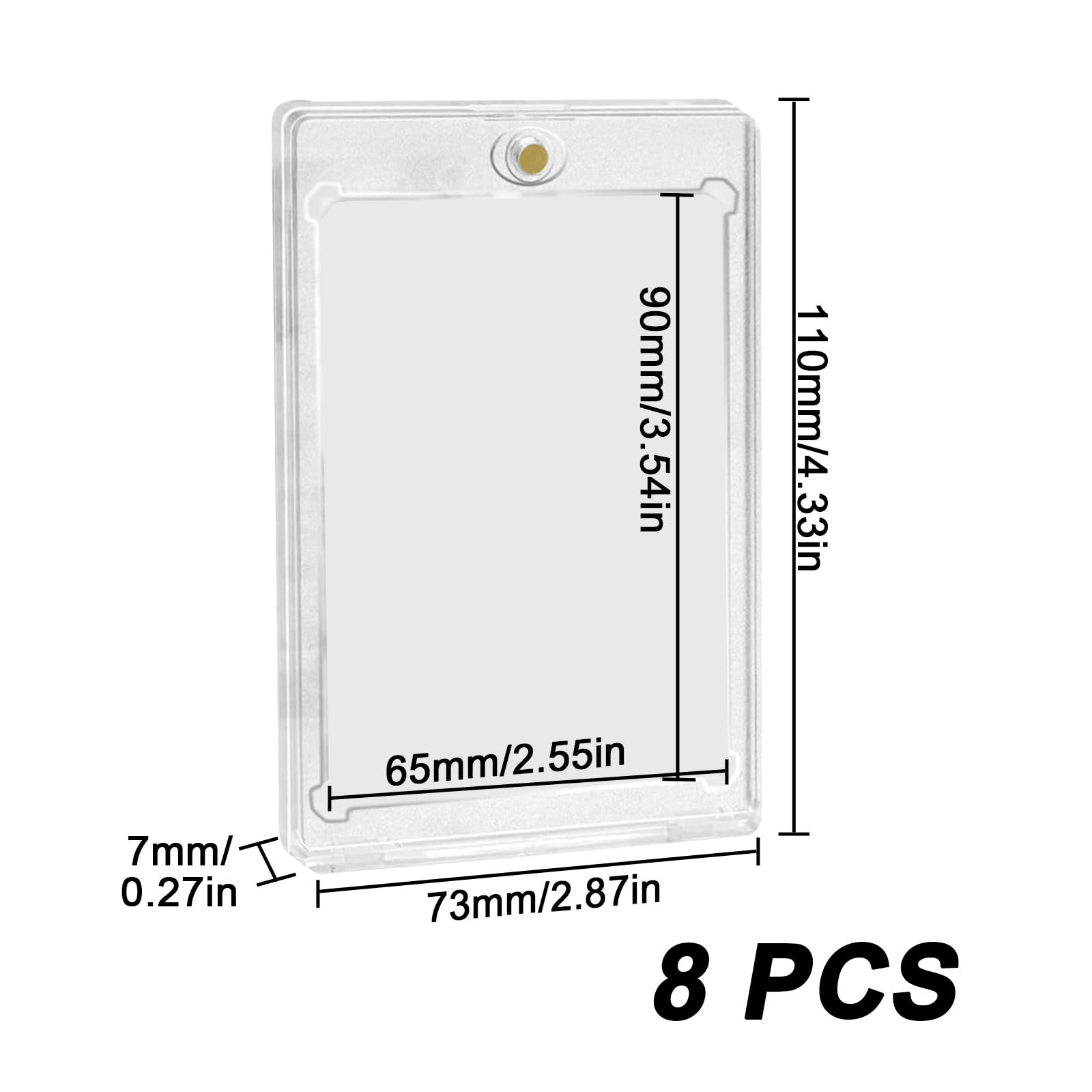 100 Custodie Protettive Per Fototessere, 58x89 Mm, 200 Micron, Trasparenti, Per Foto K-Pop E Polaroid