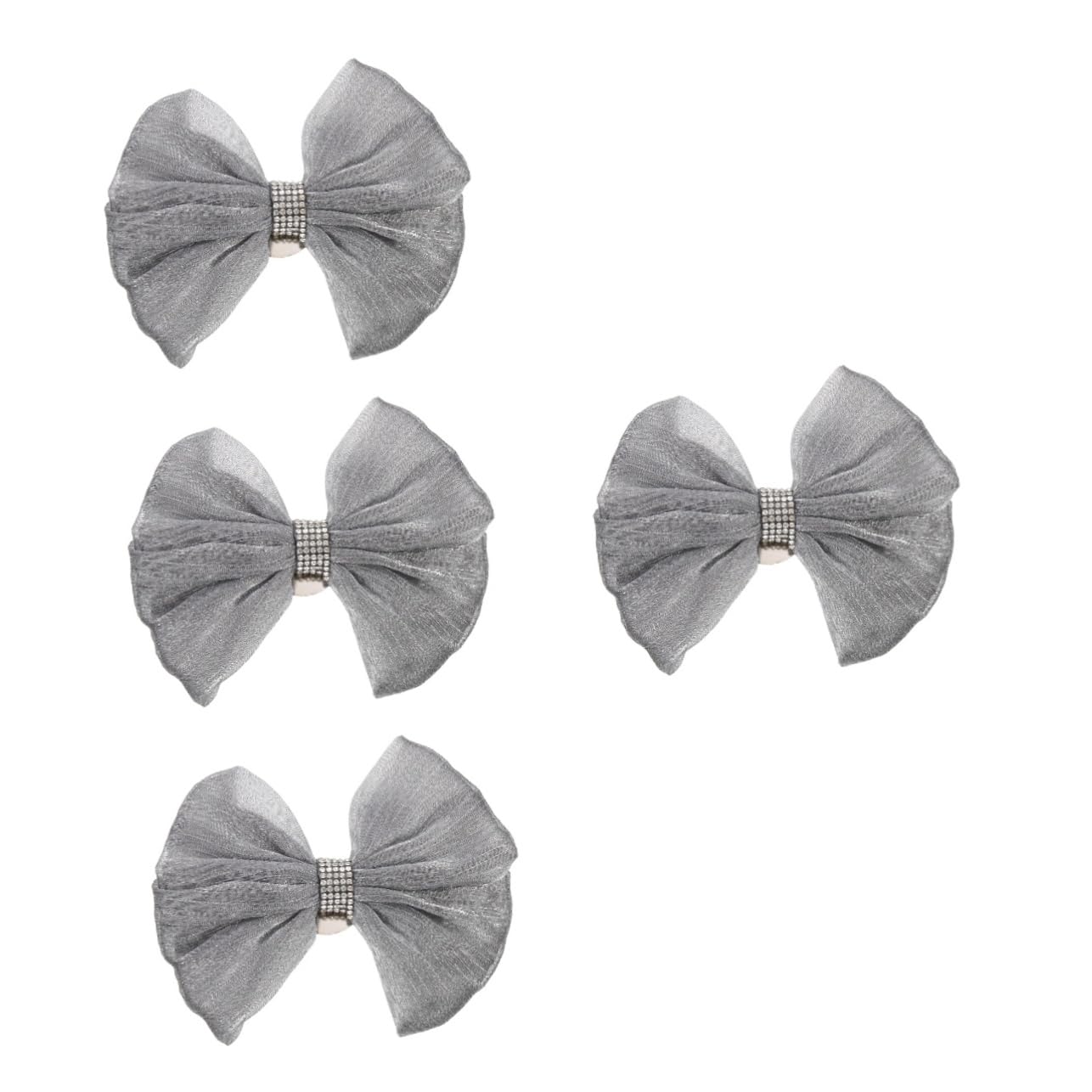 ABOOFAN 4pièces Attache Rideaux Tulle avec Nœud Décoratif Accessoire Élégant pour Fenêtres De Salon Chambre Ou Bureau Facile à Installer pour Voilages Et Drapes Légers