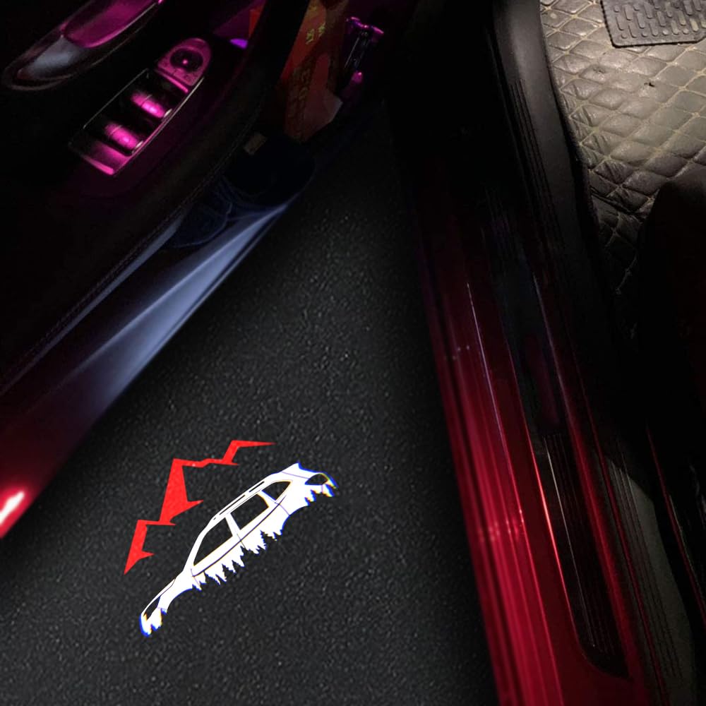 uunonaha LED Car Door Logo Lights Projector for Forester, Outback, Ascent,