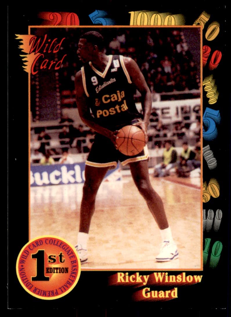 wild card first edition basketball Amazon.com: Ricky Winslow Card #50 1992 AAA Wild Card Collegiate Basketball  Premium Edition : Collectibles & Fine Art