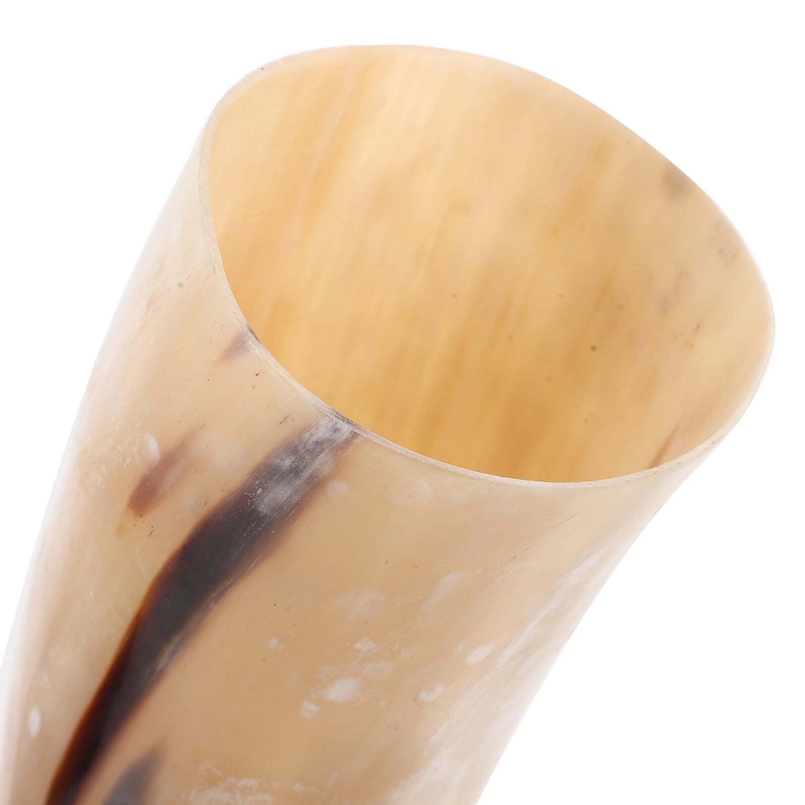 Vaguelly Boccale di Corno di Bue 380 Ml con Supporto Base – Tazza da Bere Vichinga Antica in Corno Naturale – Recipiente per Birra e Idromele per Eventi e Collezionismo