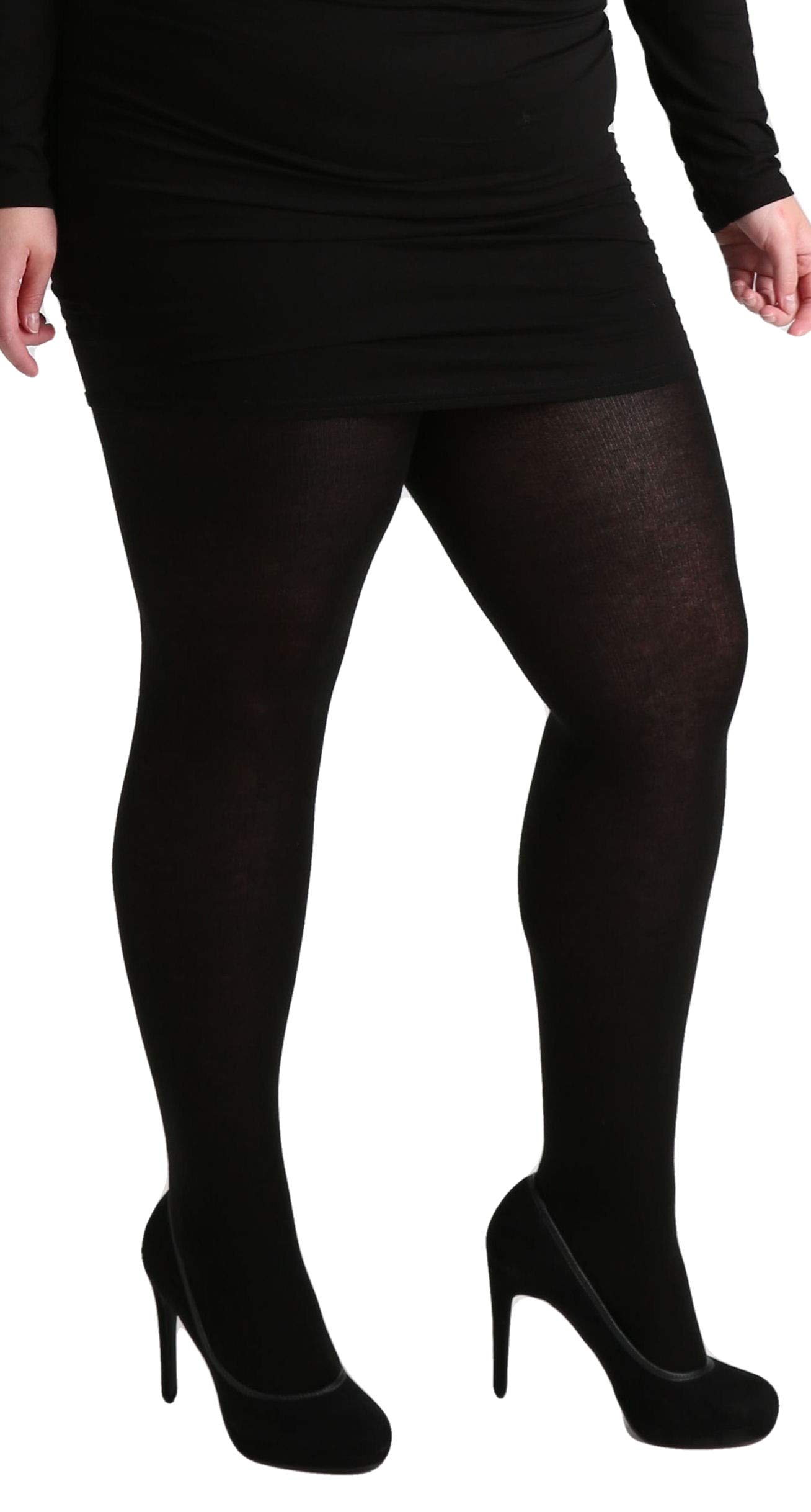 Pamela Mann?s Maxi 90 Denier Maxi Opaque Tights -Black-XXL