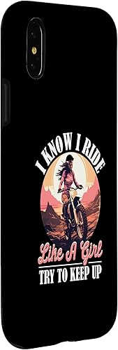 Miniatura 9 de iPhone 12 mini Motocross Woman I Know i ride Like a Girl try to keep up Case