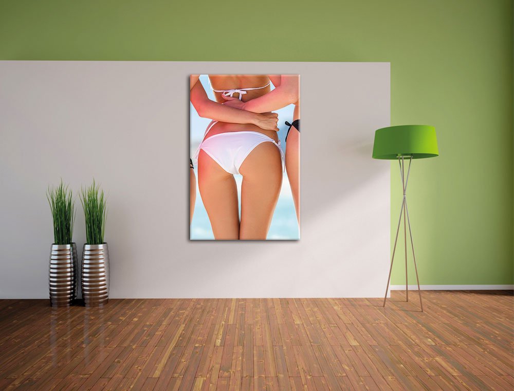Sexy Girl Bikini, Formato: 120 x 80 cm su tela, XXL immagini giganti già incorniciate con cornice, stampa artistica su tela con cornice, più conveniente di dipinti o pittura a olio, nessun poster o