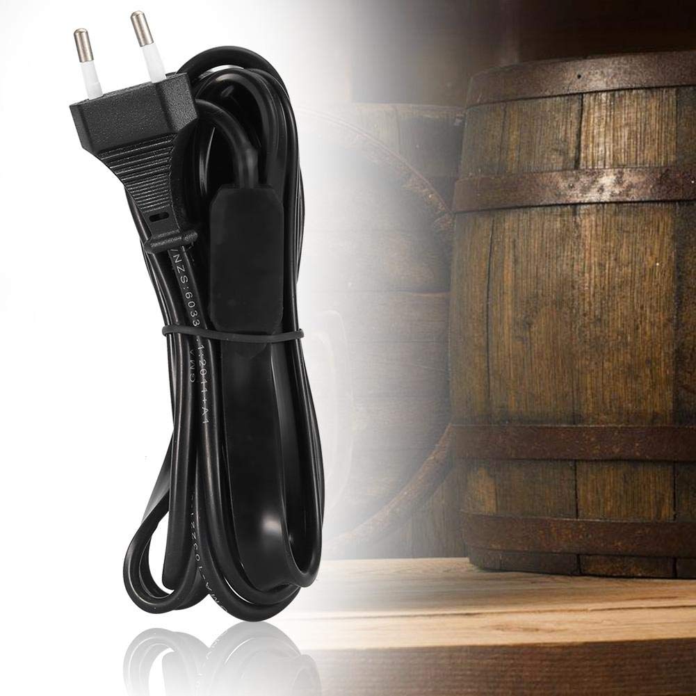 Delaman Cinghia di Riscaldamento, Fermaglio di Riscaldamento per Fermentazione in Casa di Cuscinetto per Cintura con Termometro Adesivo per Birra Spina UE 220V-250V