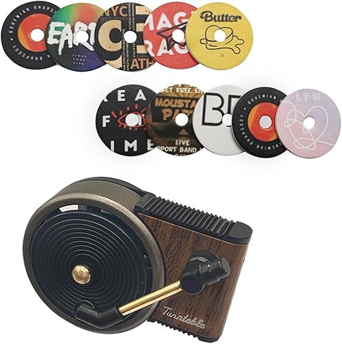 Ambientador de aire para decoración interior de automóvil, difusor de fragancia, estilo vintage, tocadiscos, amantes de la música, accesorios de