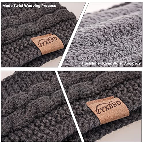 Zyxbbd Winter Headbands For Women-Ear Warmers For Women Knit Headbands Thicken Elastic Ear Muffs Winter Women For Outdoor Sports,Skiing, Running, Jogging #TOP2