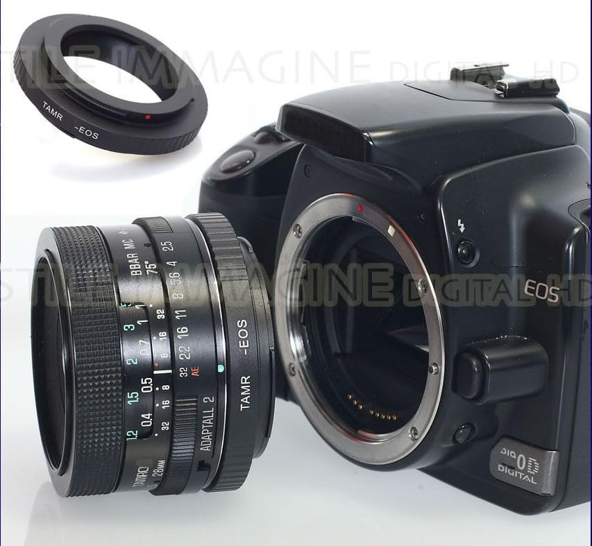 ANELLO ADATTATORE OBIETTIVI con attacco COMPATIBILE CON TAMRON ADAPTALL 2 SU FOTOCAMERA CON ATTACCO COMPATIBILE CON CANON EOS