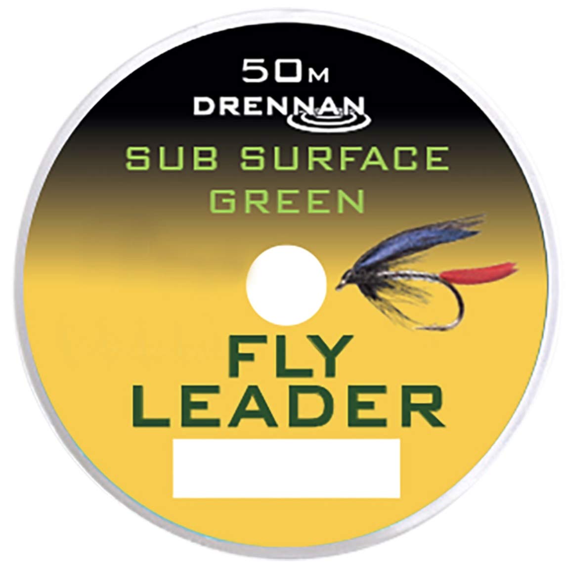 50m Drennan Subsurface Fly Line Tippet Leader Material - Green - 3lb