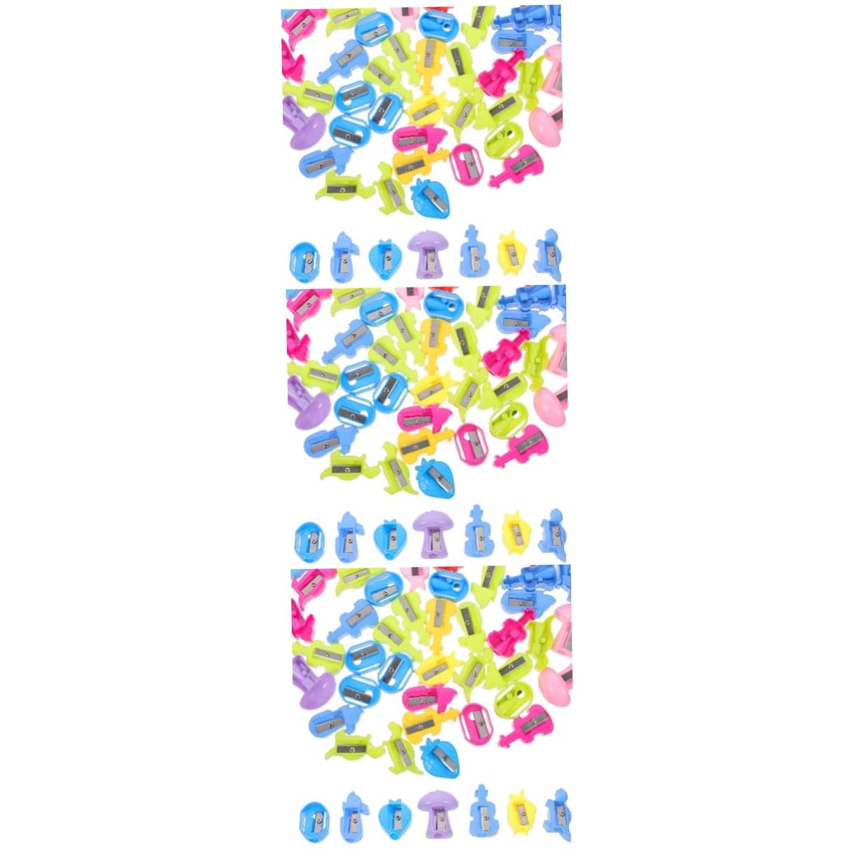 Lurrose 150 Stk Cartoon Bleistiftspitzer Zeichenbleistiftspitzer für das Klassenzimmer dosenspitzer kinder Mini für Kinder Schulbedarf Plastik
