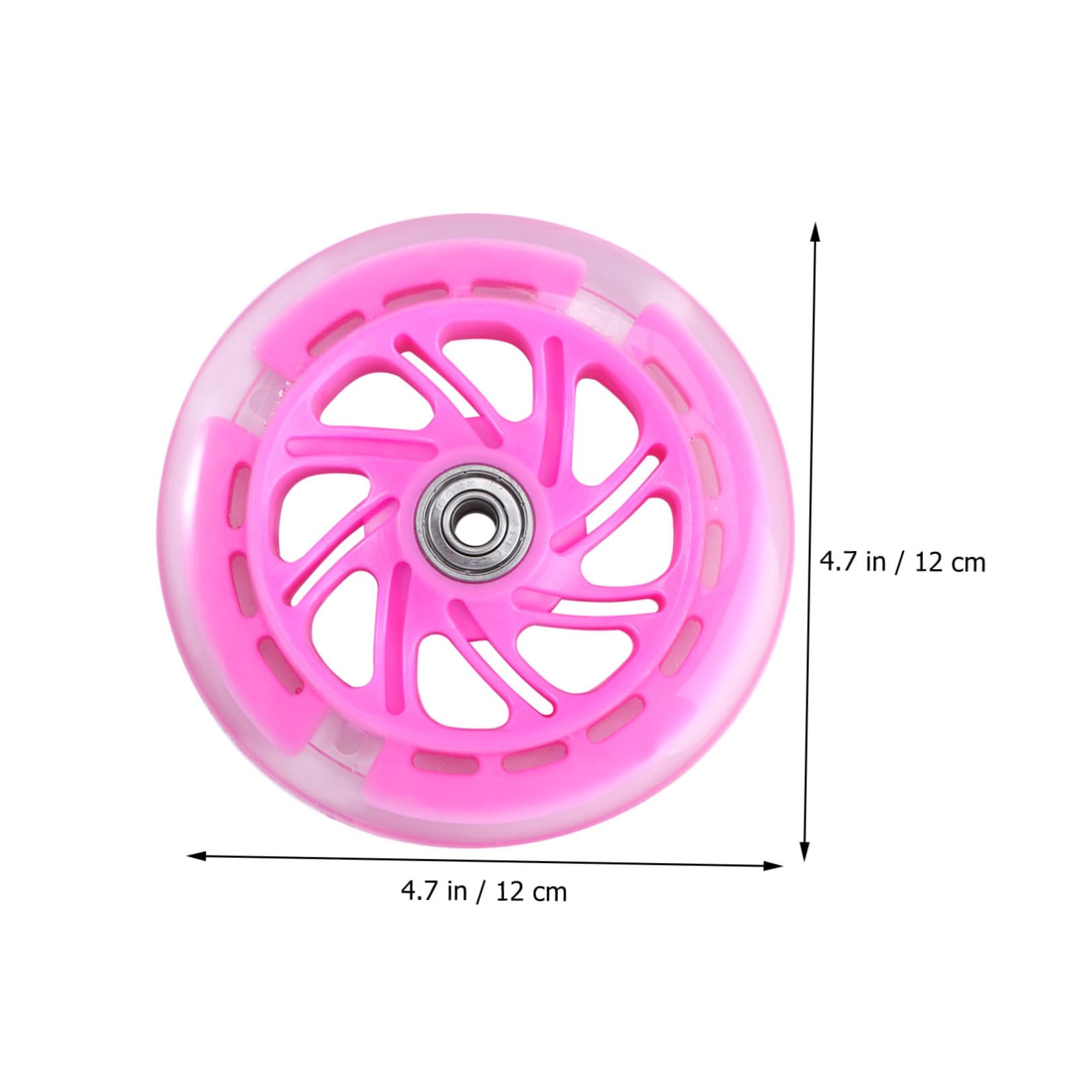 Zerodeko Ruedas de Repuesto para Scooter de Pu Iluminadas de Alta Elasticidad Buena Estabilidad y Larga Duración para Uso en Carreteras y Plazas, Paquete de 2 Piezas