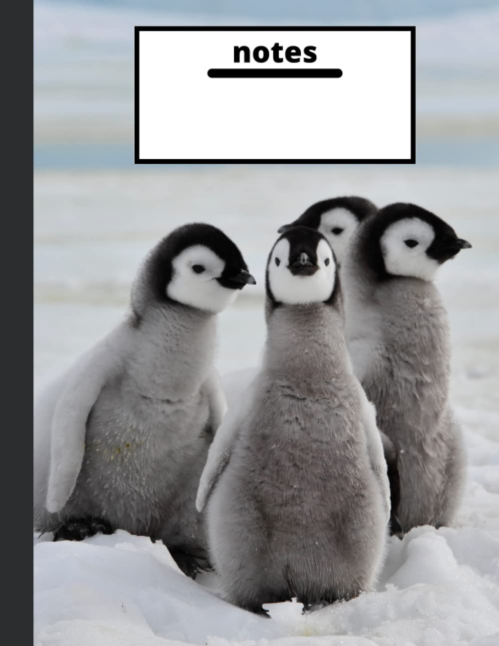 Penguin Composition Notebook (WITHOUT Flair Art): Plain College Ruled Pages